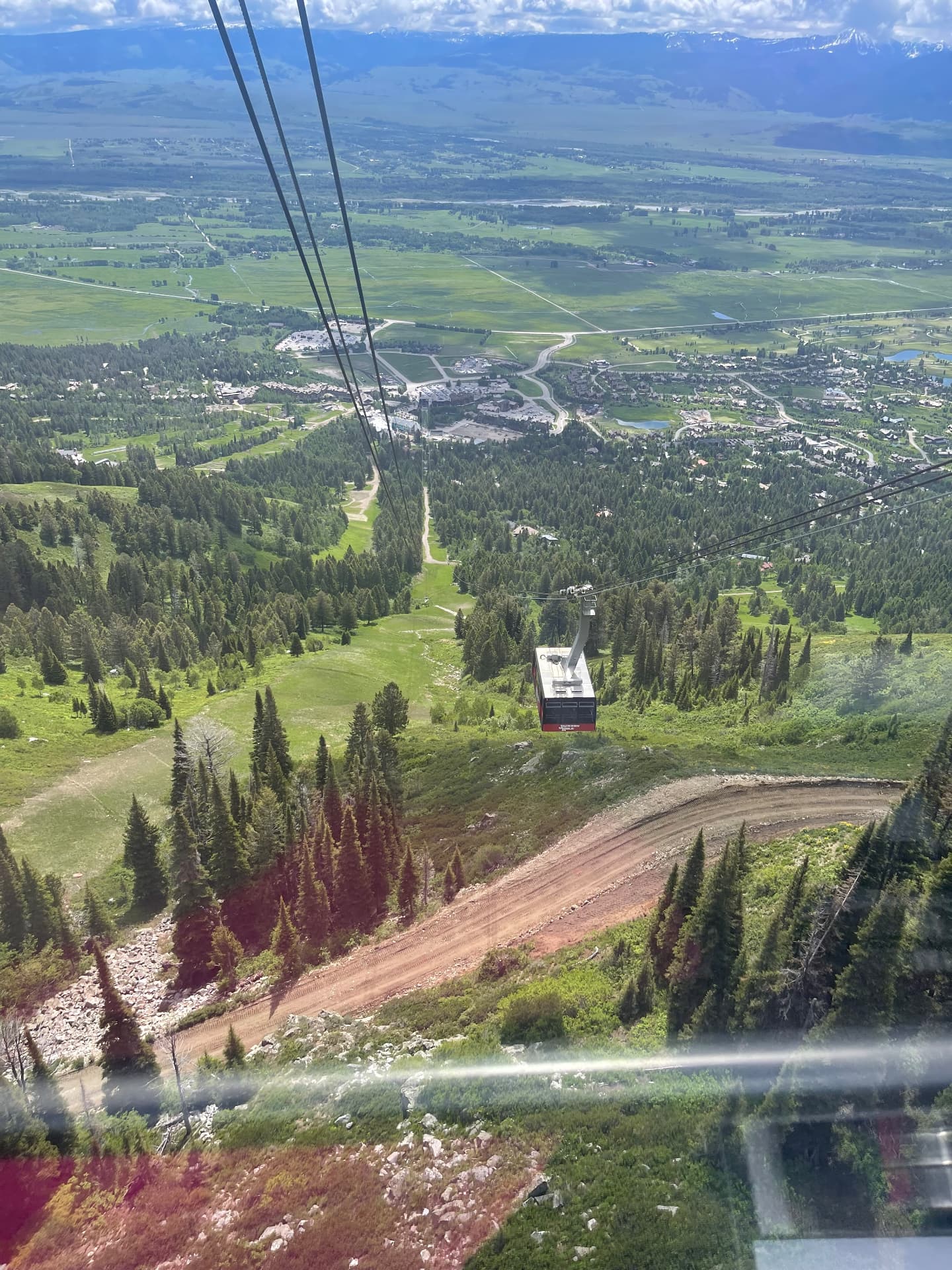 Tram over the Valley — The Tetons